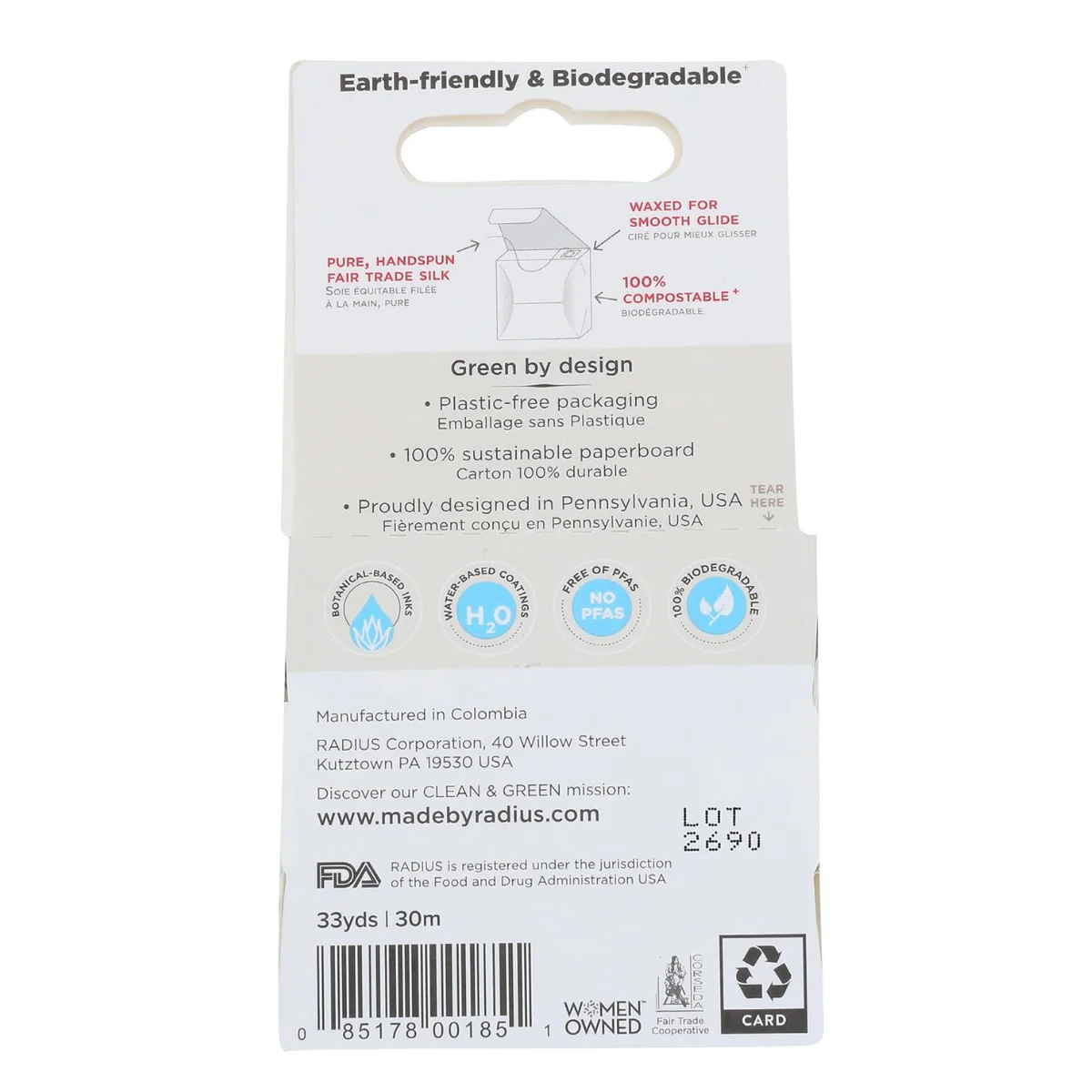 Radius Natural Biodegradable Silk Floss 33Yrd - Image 2