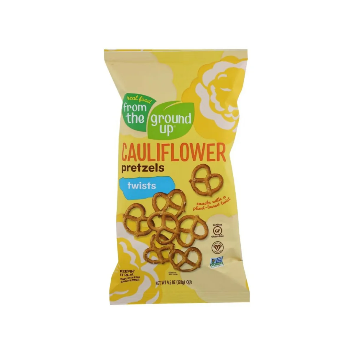 Real Food From The Ground Up Original Cauliflower Pretzel Twists 4.5 oz