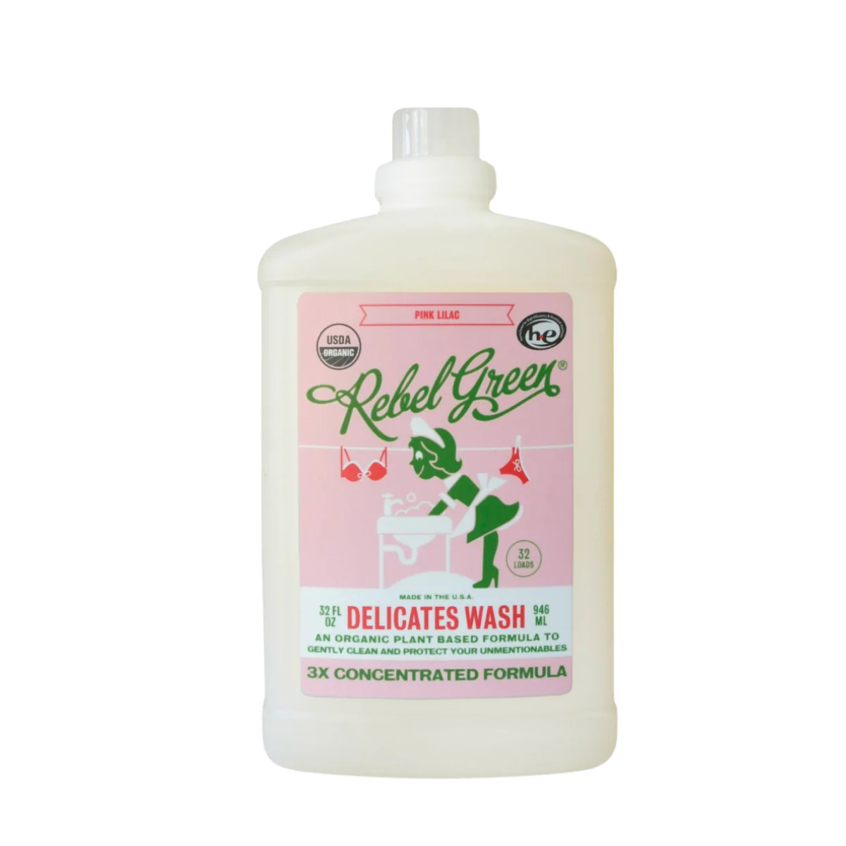 Rebel Green Laundry Liquid Delicate 32oz