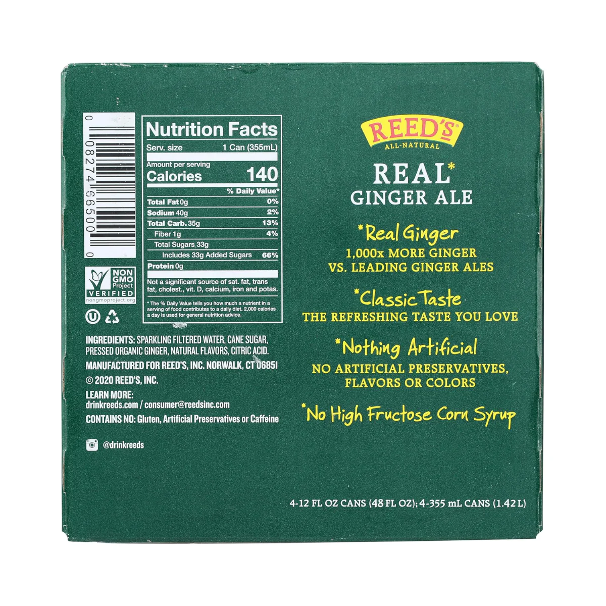 Reed´s Real Ginger Ale 6c - Image 2