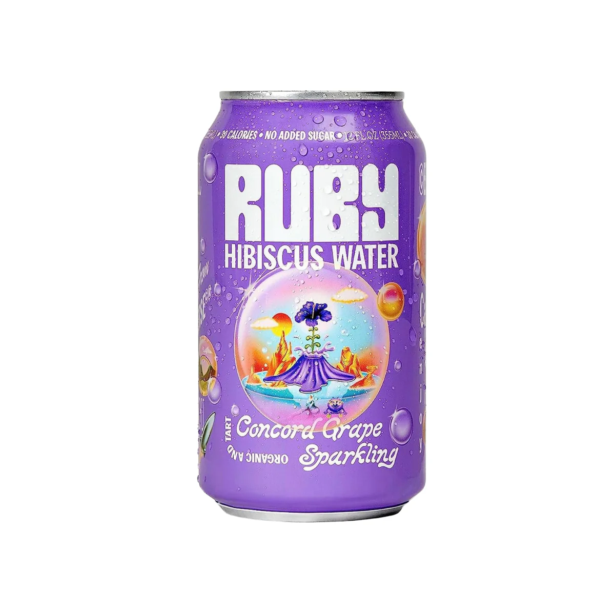 Ruby Hibiscus Water Sparkling Concord Grape OG 12oz