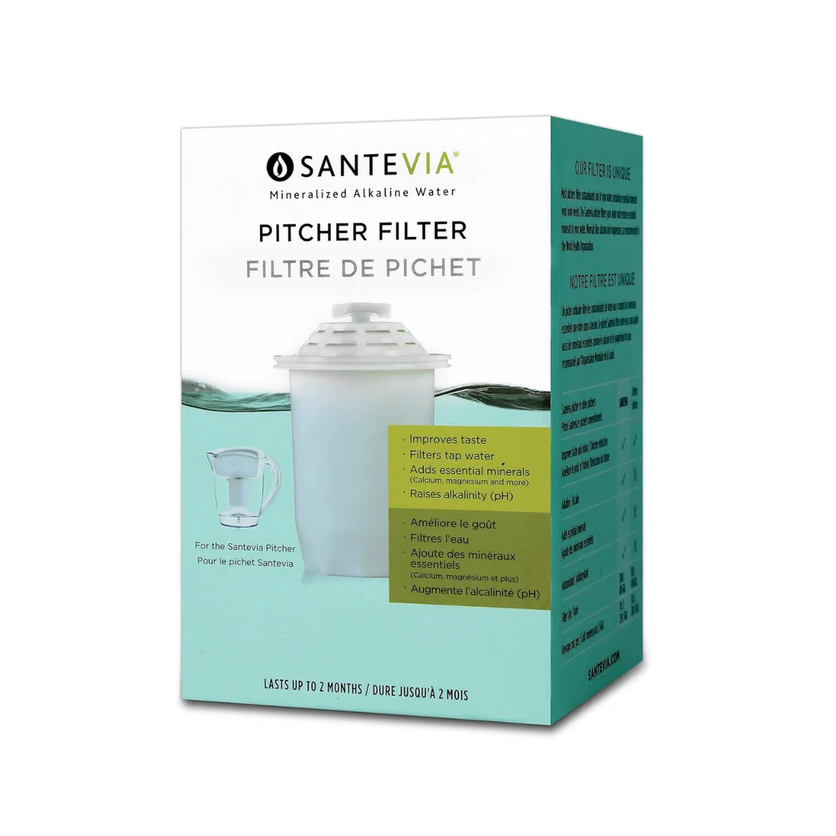 Santevia Alkaline Pitcher Replacement Filter 1c
