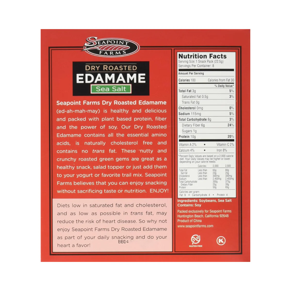 Seapoint Farms Edamame Dry Roasted 8c - Image 2