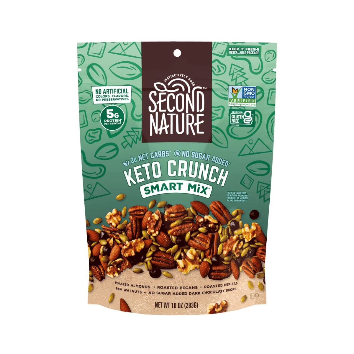 Second Nature Keto Crunch Smart Snack Mix 10 oz