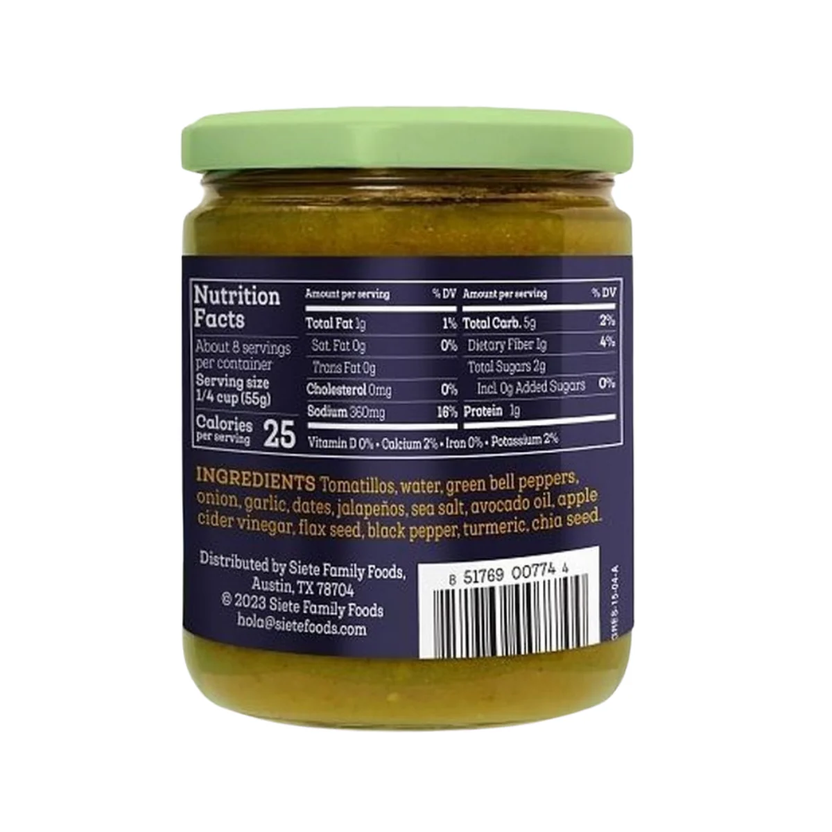Siete Green Enchilada Sauce 15oz - Image 2