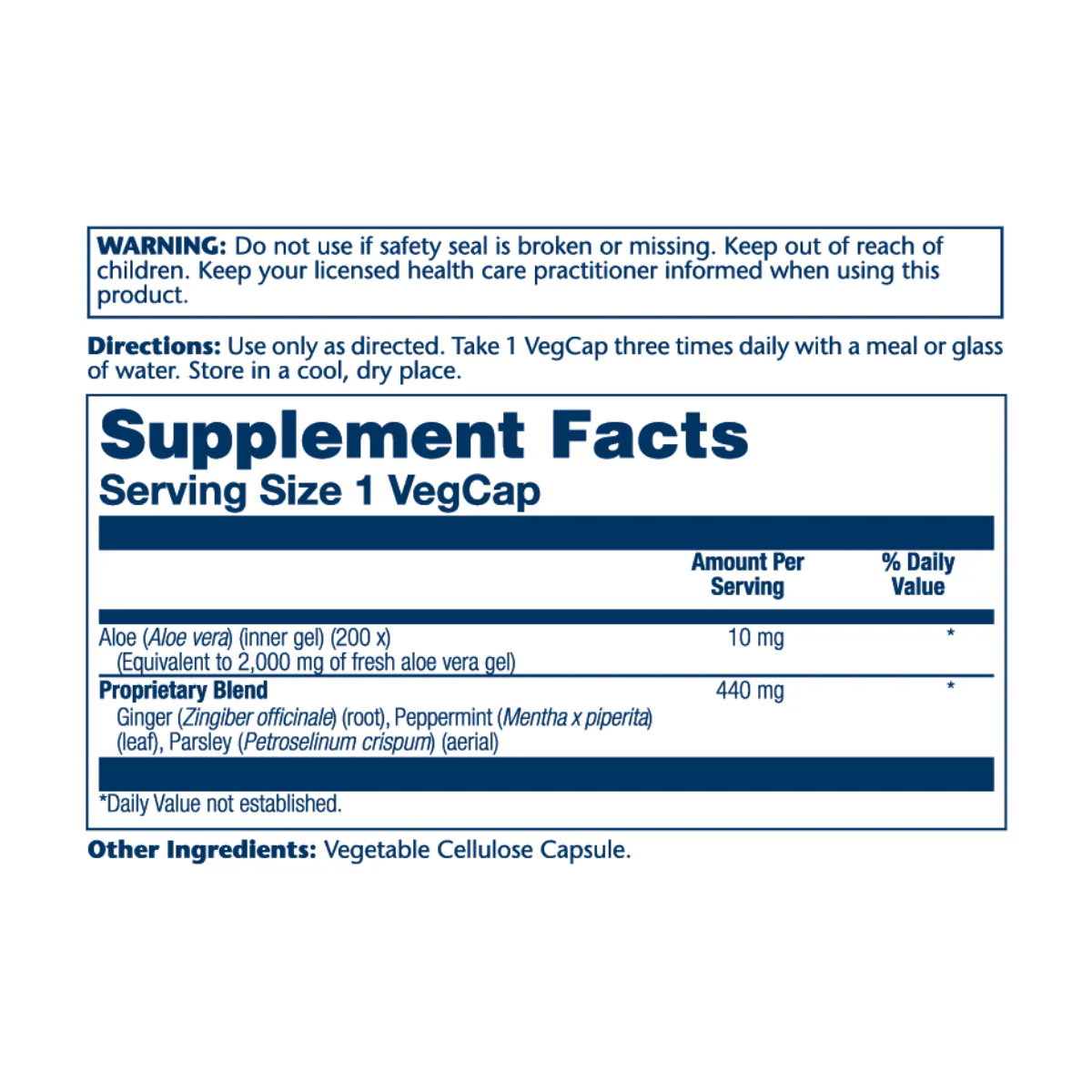 Solaray Aloe Vera Gel 10mg V - Image 2