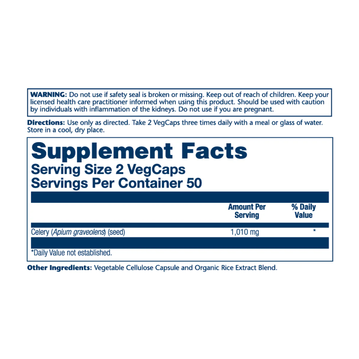 Solaray Celery Seed 1010mg V - Image 2