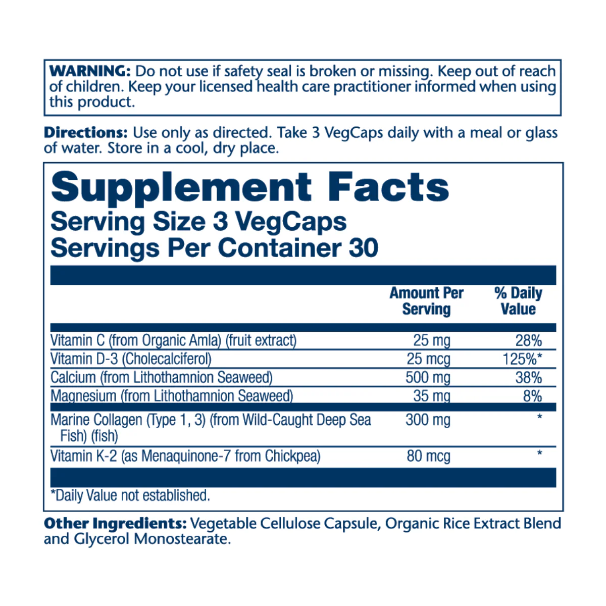 Solaray Collagen Bone Complete 90Cap - Image 2