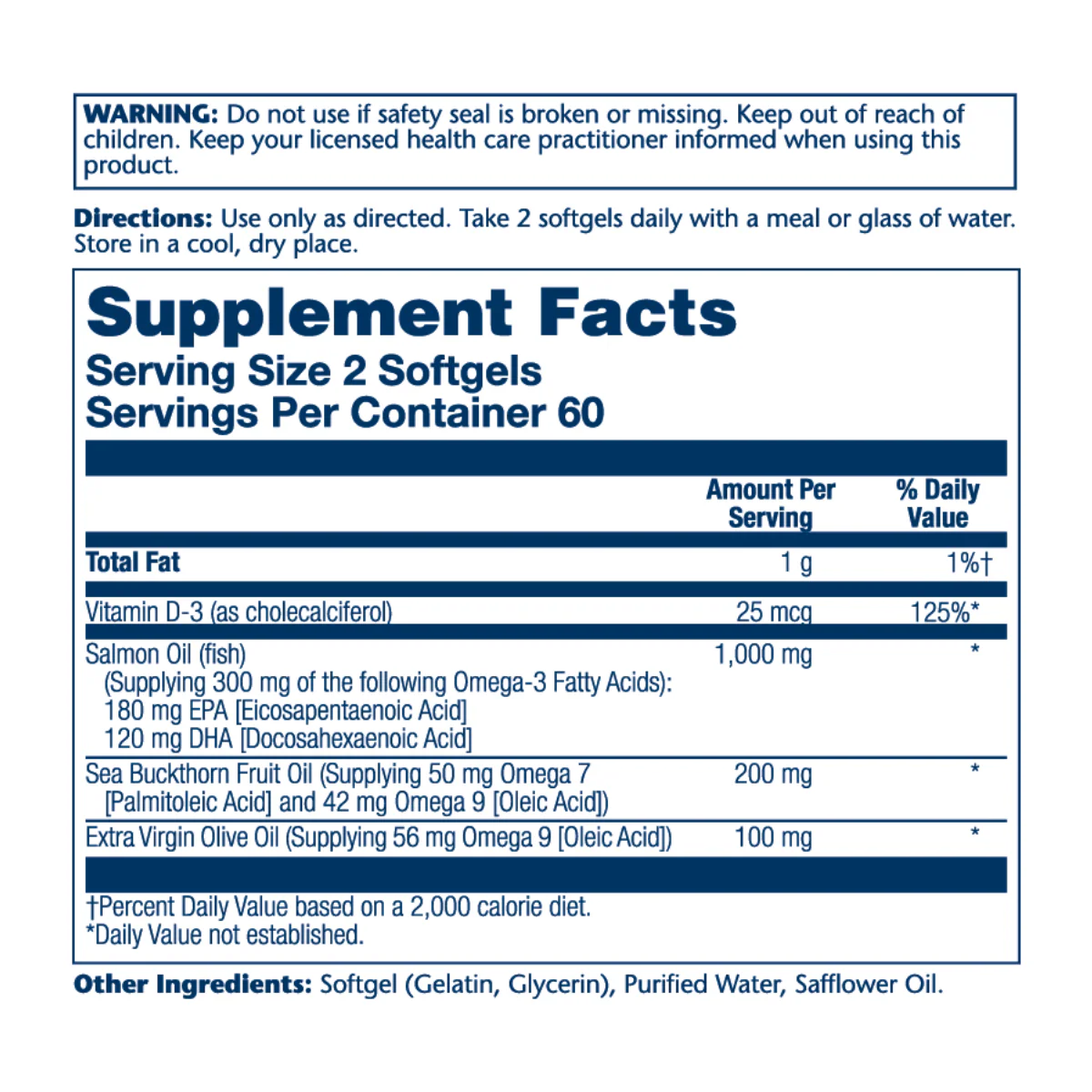 Solaray Super Omega 3-7-9 120Cap - Image 2