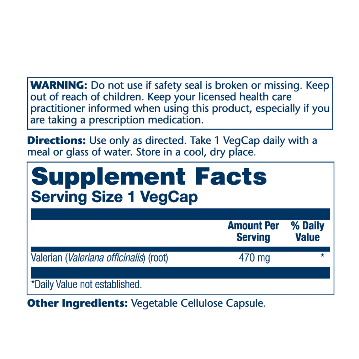 Solaray Valerian Root 470mg V - Image 2
