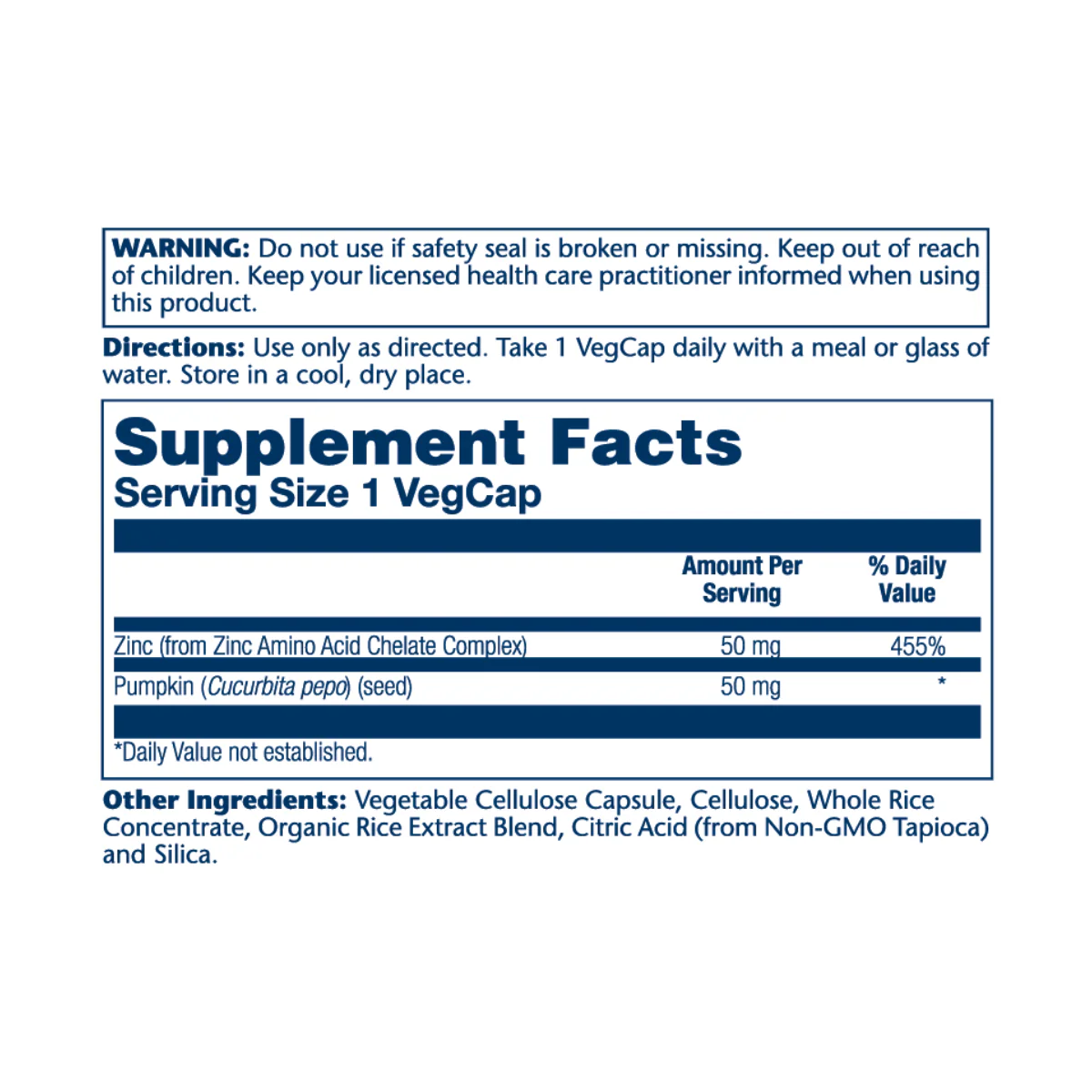 Solaray Zinc 50mg V - Image 2