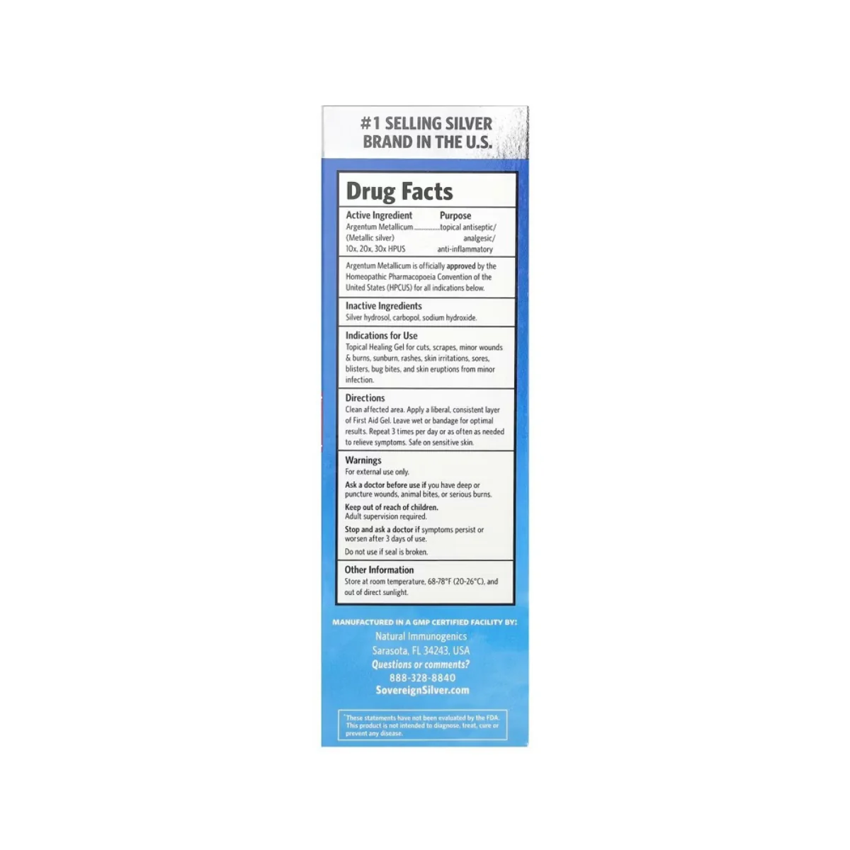 Sovereign Silver First Aid Gel 2fl oz - Image 2