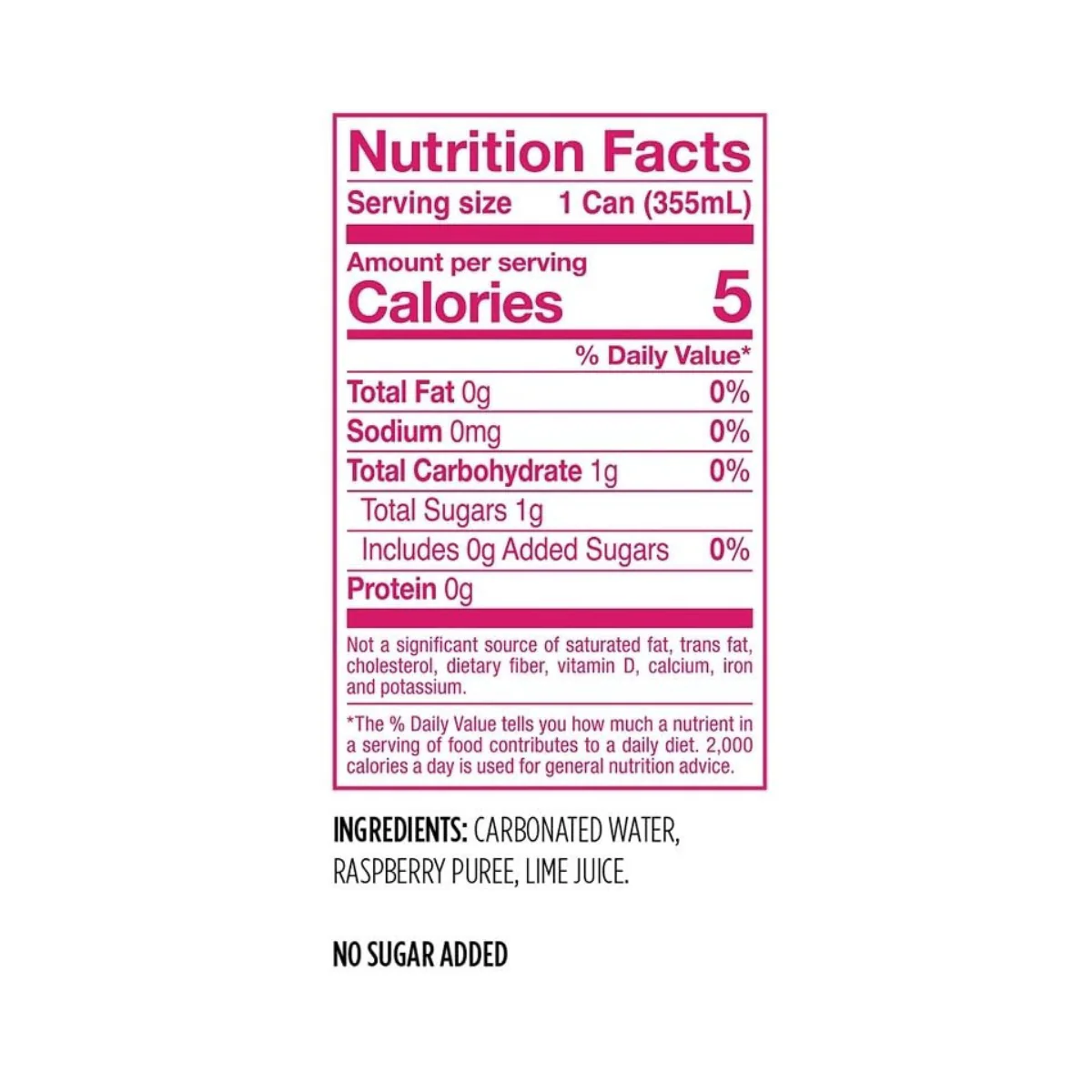 Spindrift Sparking Water Raspberry Lime 12oz - Image 2