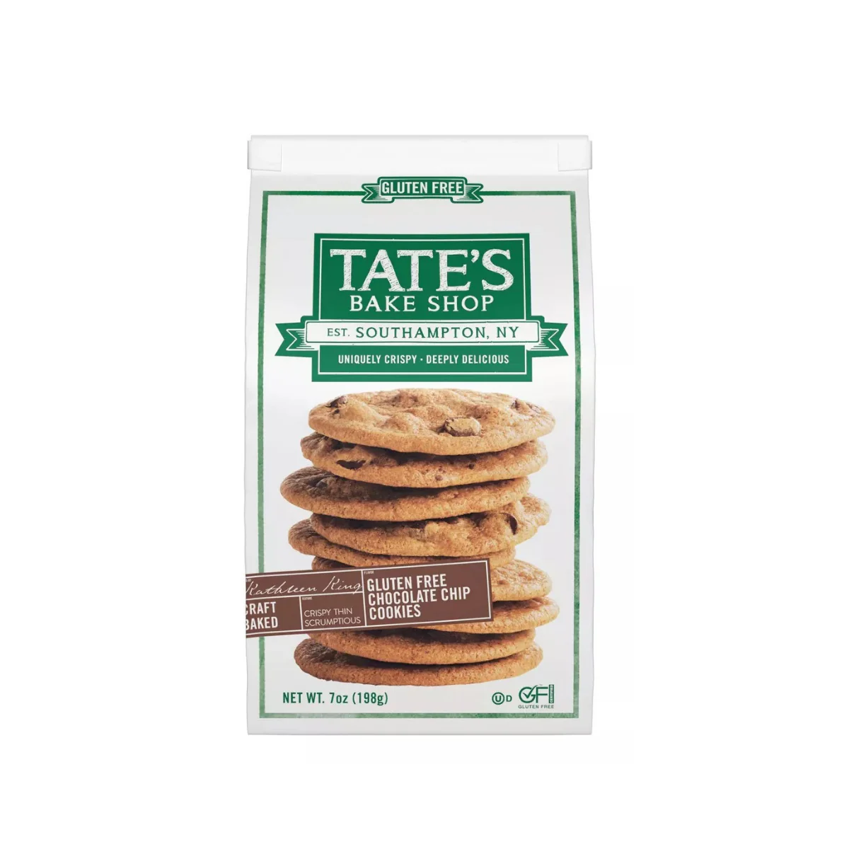Tate's Bake Shop Gluten Free Chocolate Chip Cookies 7oz