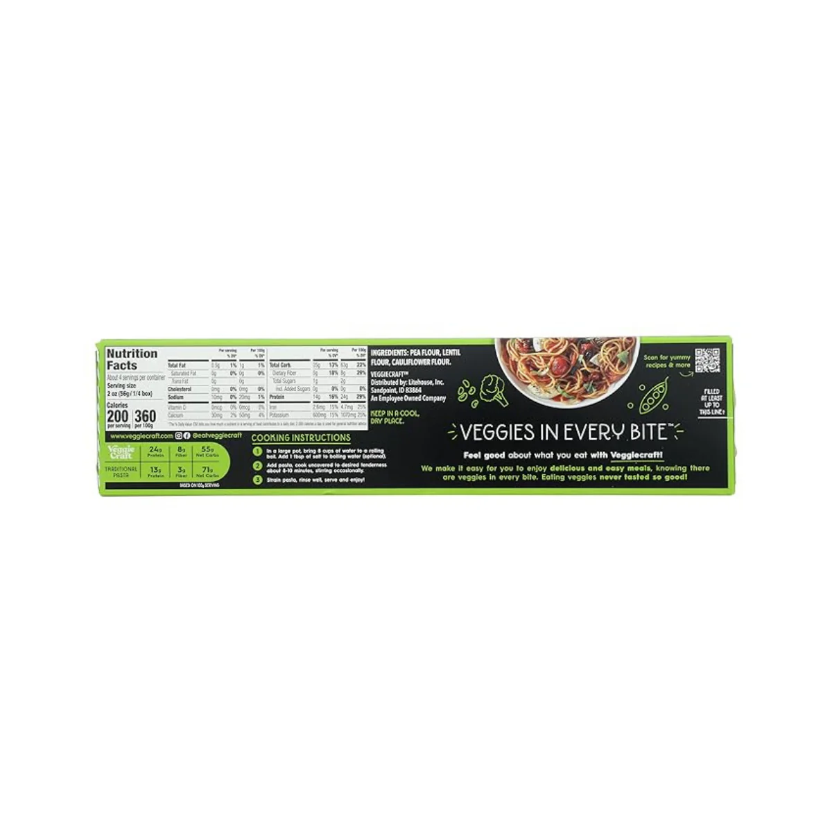 Veggiecraft Pasta Spaghetti Cauliflower 8oz - Image 2