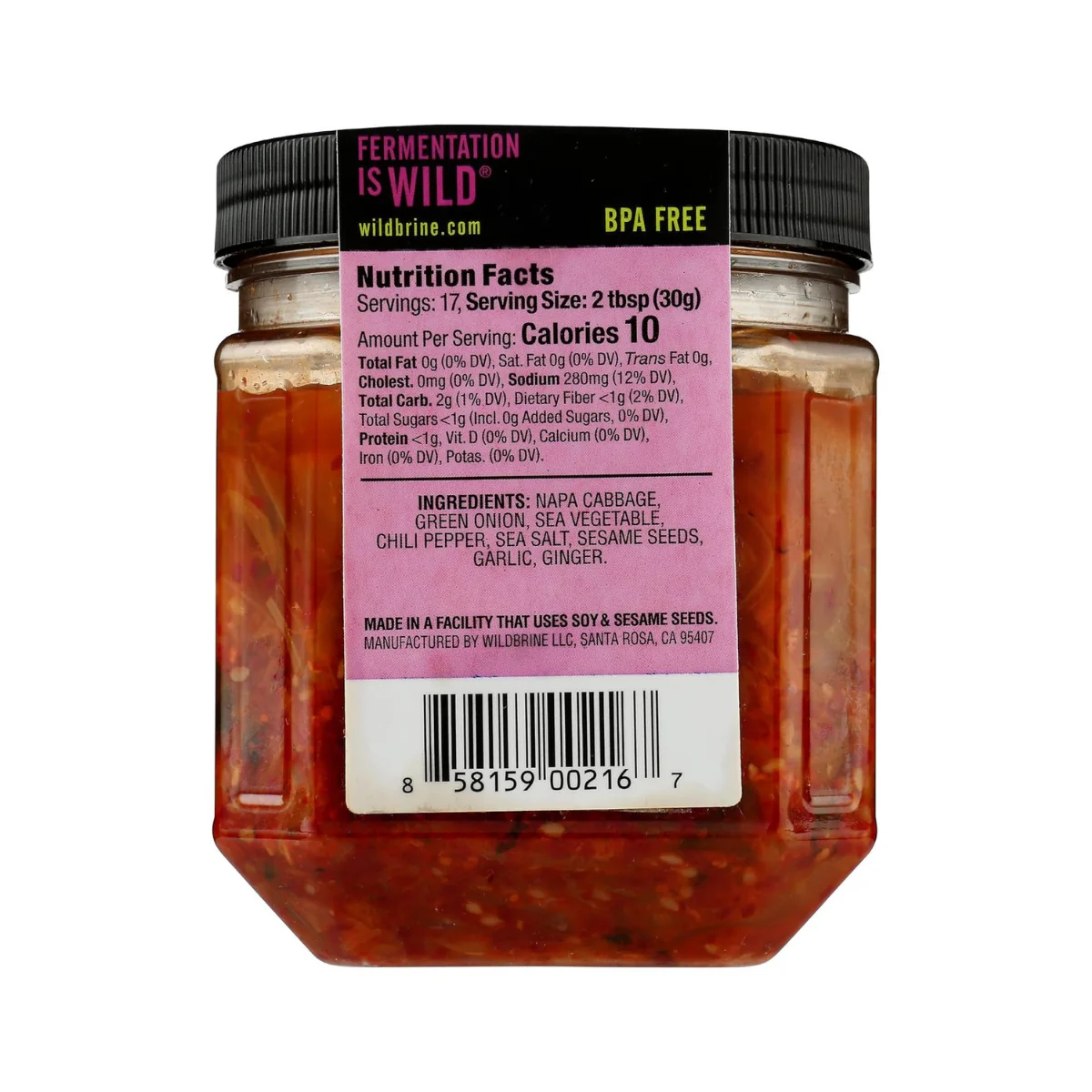 Wildbrine Kimchi Korean 18oz - Image 2