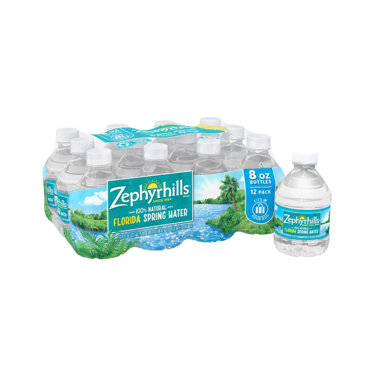 Zephyrhills Florida Spring Bottled Water 12c
